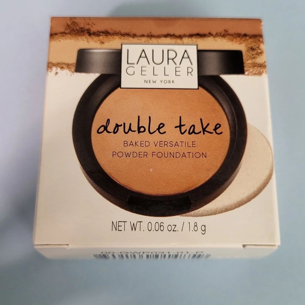 Laura Geller Double Take Baked Versatile Powder Foundation Medium .06oz (TS) NIB